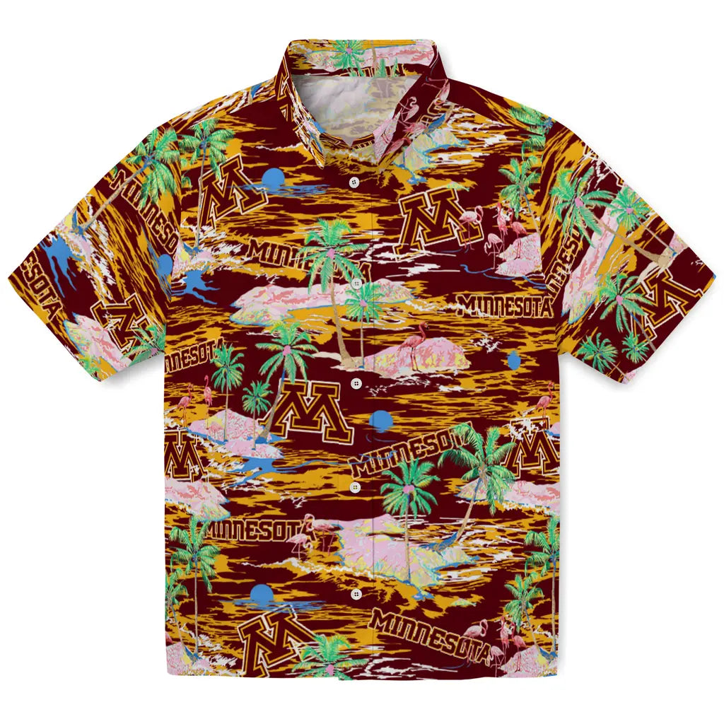Minnesota Golden Gophers Flamingo Retreat 2026 Hawaiian Shirt – Moonbestprint