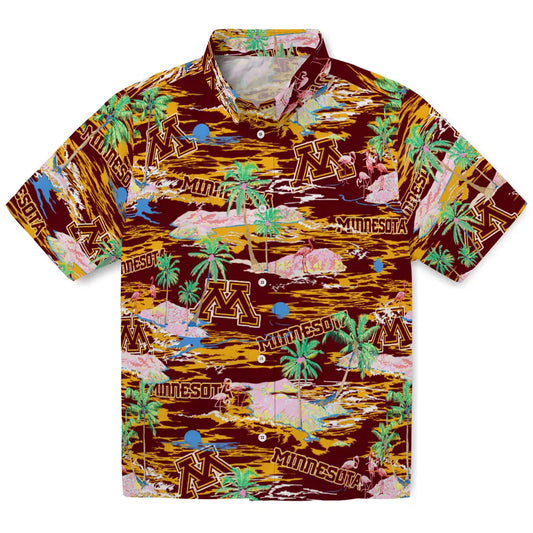 Minnesota Golden Gophers Flamingo Retreat 2026 Hawaiian Shirt – Moonbestprint