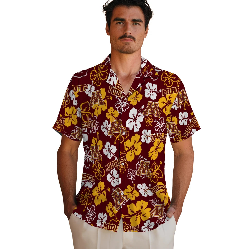 Minnesota Golden Gophers Hibiscus Bloom Hawaiian Shirt – Moonbestprint