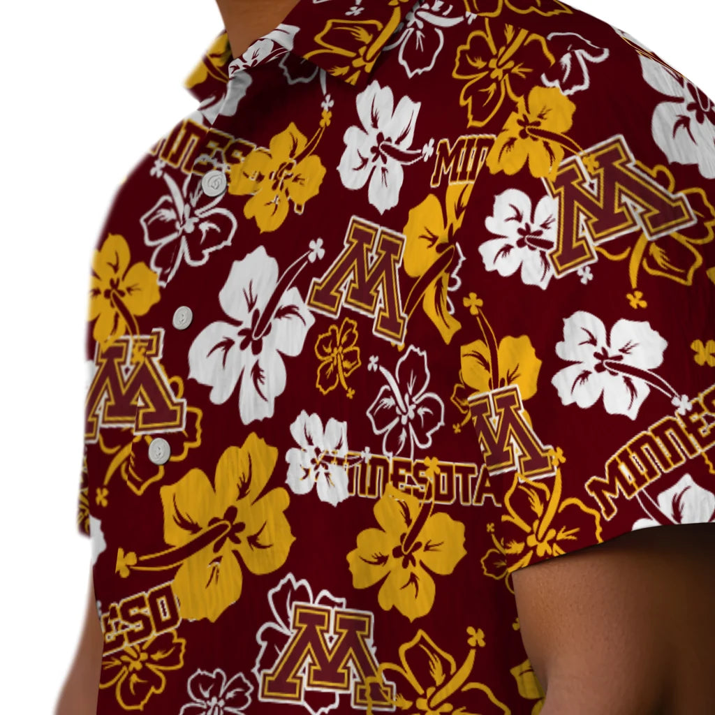 Minnesota Golden Gophers Hibiscus Bloom Hawaiian Shirt – Moonbestprint