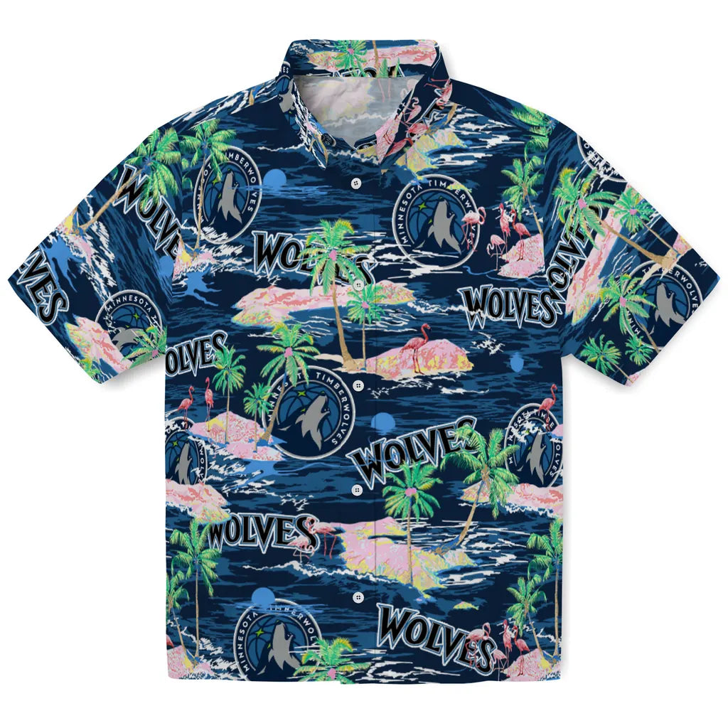 Minnesota Timberwolves Flamingo Retreat 2026 Hawaiian Shirt – Moonbestprint