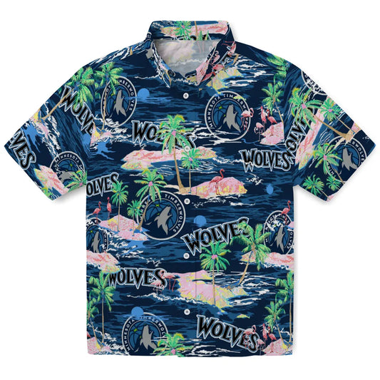 Minnesota Timberwolves Flamingo Retreat 2026 Hawaiian Shirt – Moonbestprint