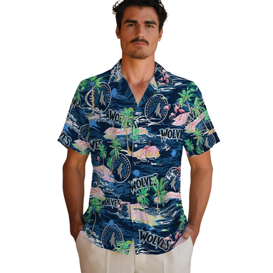 Minnesota Timberwolves Flamingo Retreat 2026 Hawaiian Shirt – Moonbestprint