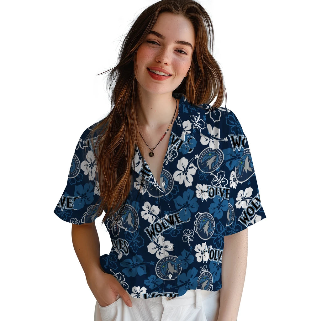 Minnesota Timberwolves Hibiscus Bloom Hawaiian Shirt – Moonbestprint