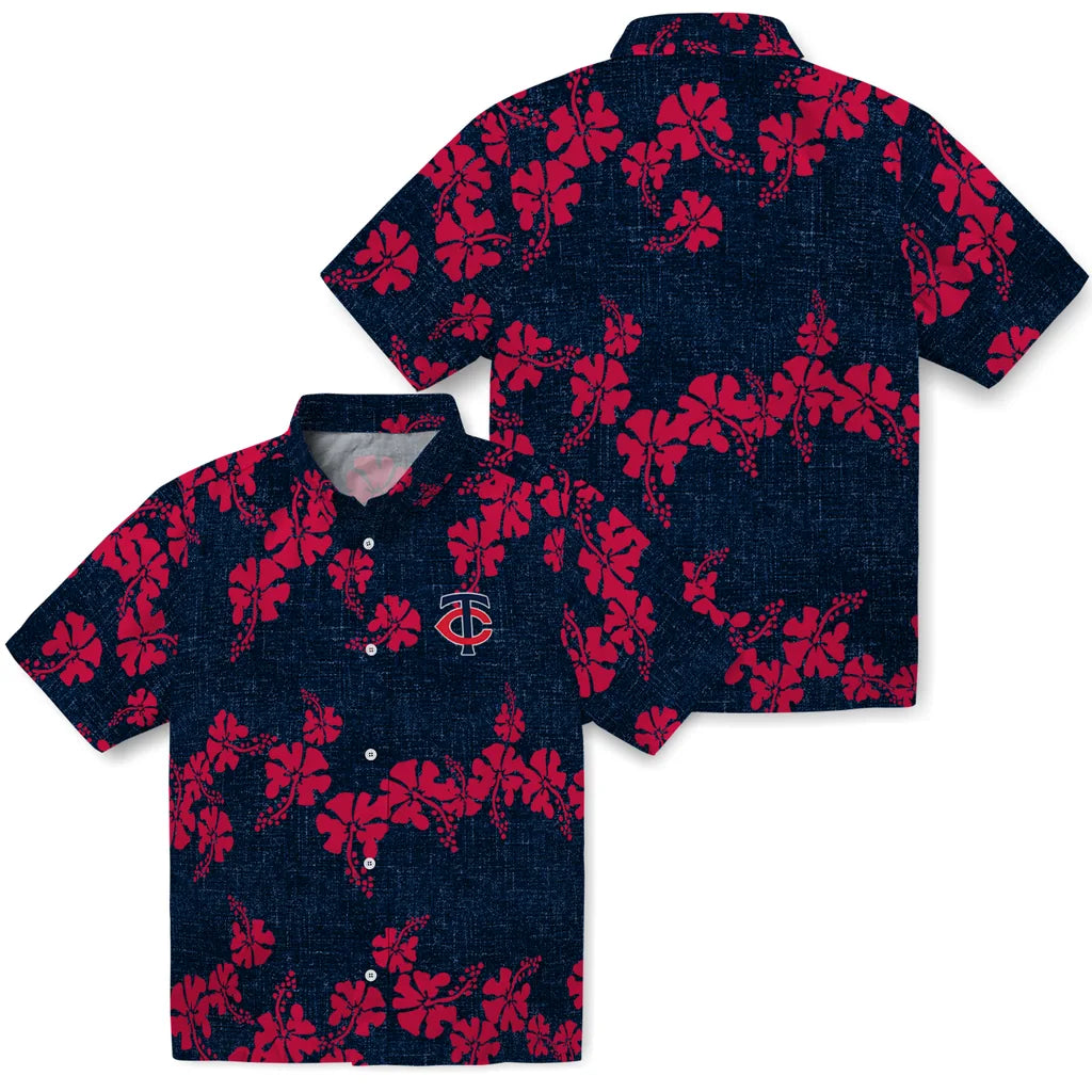 Minnesota Twins Hawaiian Shirt - 50th State Flower | Moonbestprint