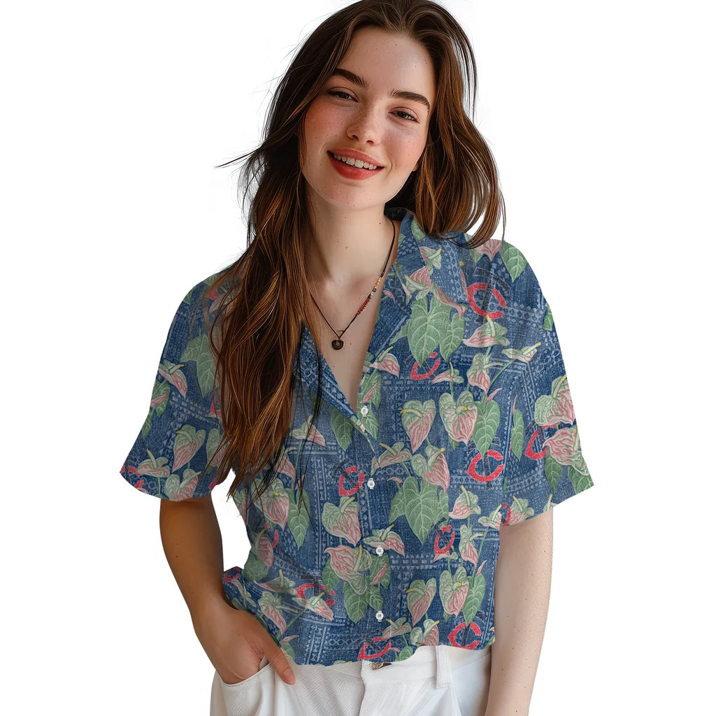 Minnesota Twins Hawaiian Shirt - Anthurium Overlay | Moonbestprint