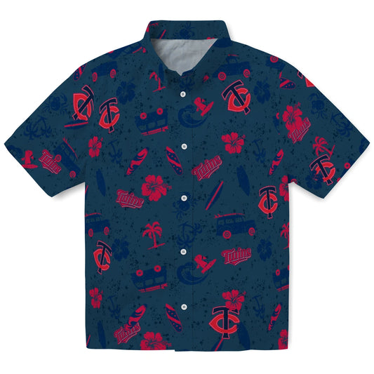 Minnesota Twins Hawaiian Shirt - Beach Vibe | Moonbestprint