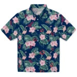 Minnesota Twins Hawaiian Shirt - Flamingo and Hibiscus | Moonbestprint