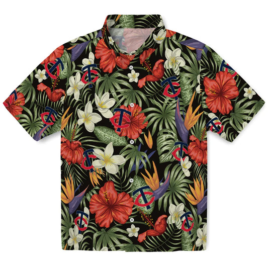Minnesota Twins Hawaiian Shirt - Hawaii Floral Hibiscus | Moonbestprint