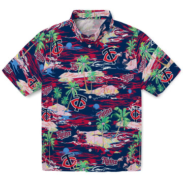 Minnesota Twins Hawaiian Shirt - Hawaii Island | Moonbestprint