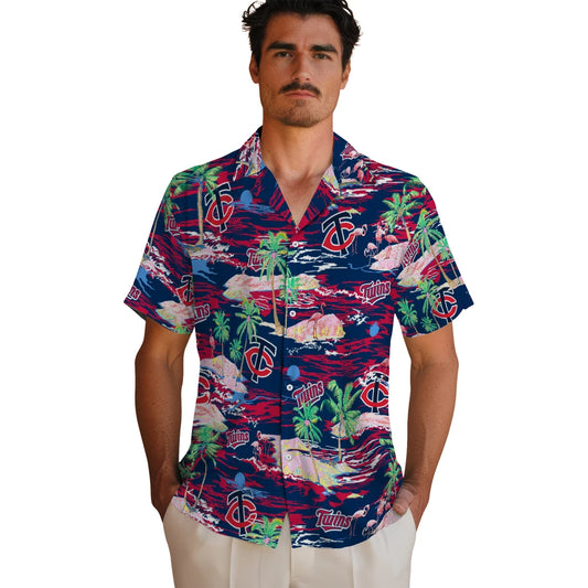 Minnesota Twins Hawaiian Shirt - Hawaii Island | Moonbestprint