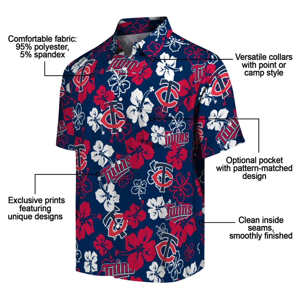 Minnesota Twins Hibiscus Bloom Hawaiian Shirt – Moonbestprint