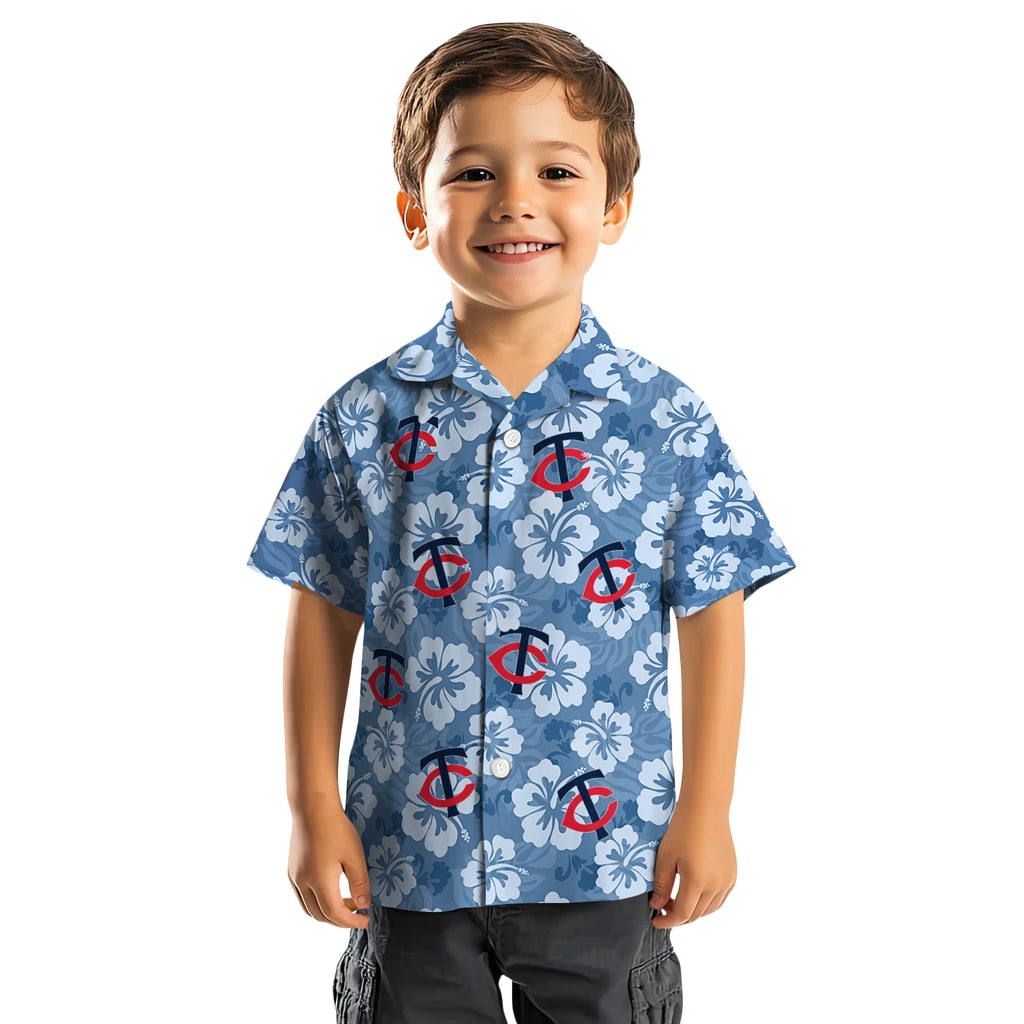 Minnesota Twins Hawaiian Shirt - Hibiscus Cluster | Moonbestprint