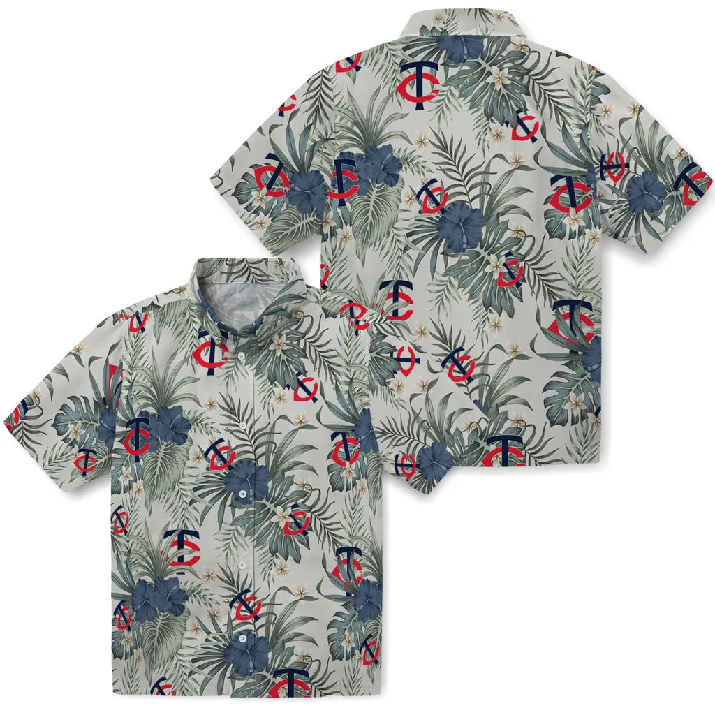 Minnesota Twins Hawaiian Shirt - Hibiscus Designs | Moonbestprint