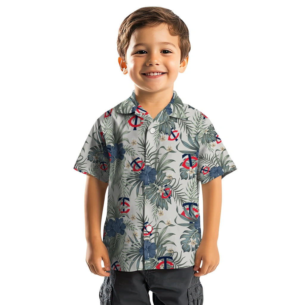 Minnesota Twins Hawaiian Shirt - Hibiscus Designs | Moonbestprint