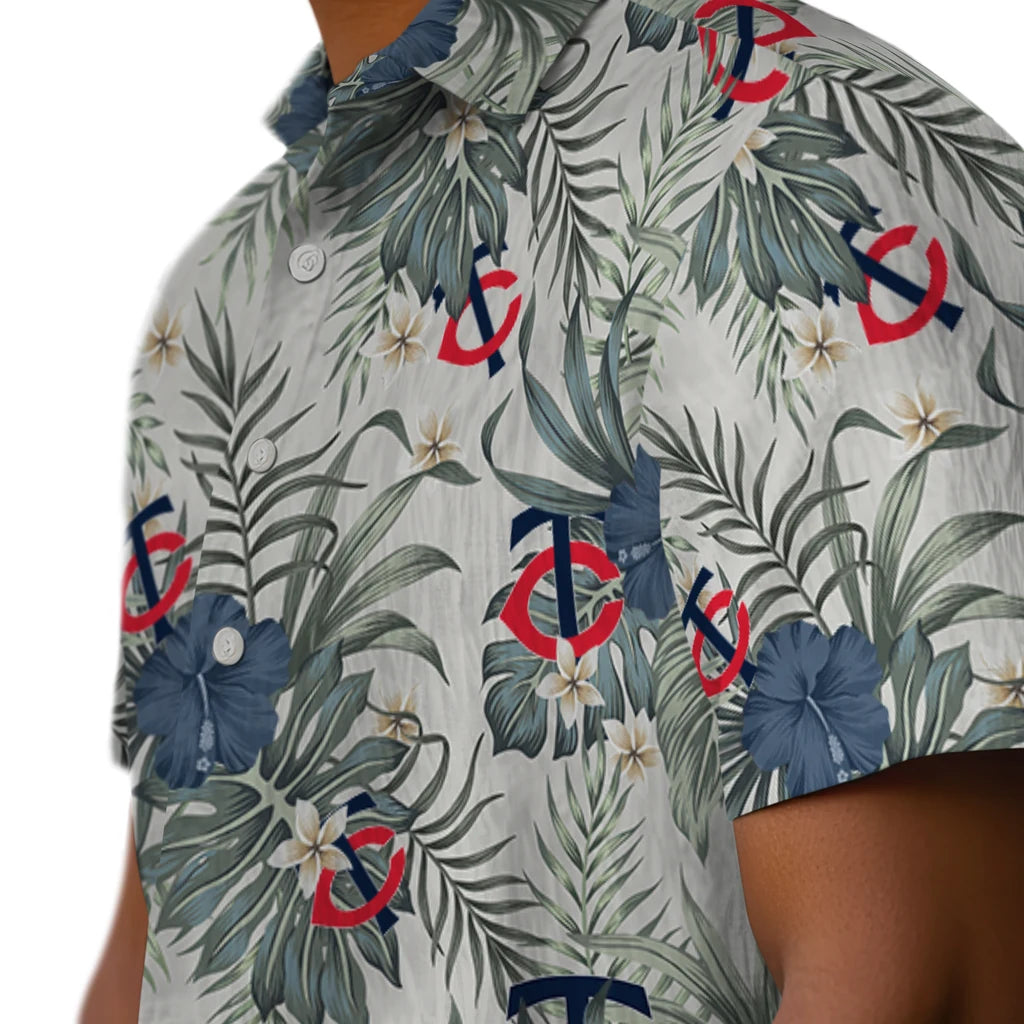 Minnesota Twins Hawaiian Shirt - Hibiscus Designs | Moonbestprint