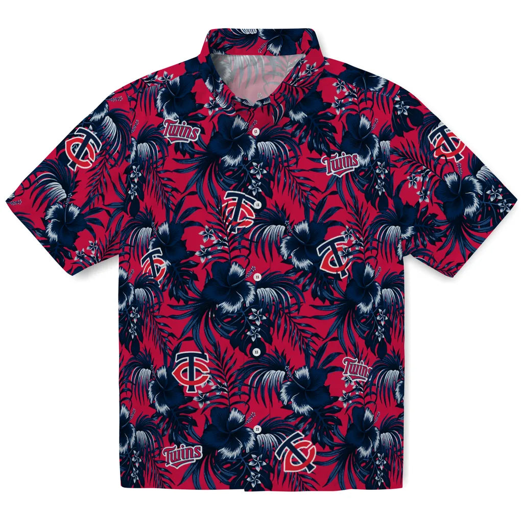 Minnesota Twins Hawaiian Shirt - Hibiscus Exotic | Moonbestprint