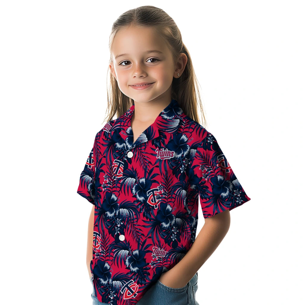 Minnesota Twins Hawaiian Shirt - Hibiscus Exotic | Moonbestprint