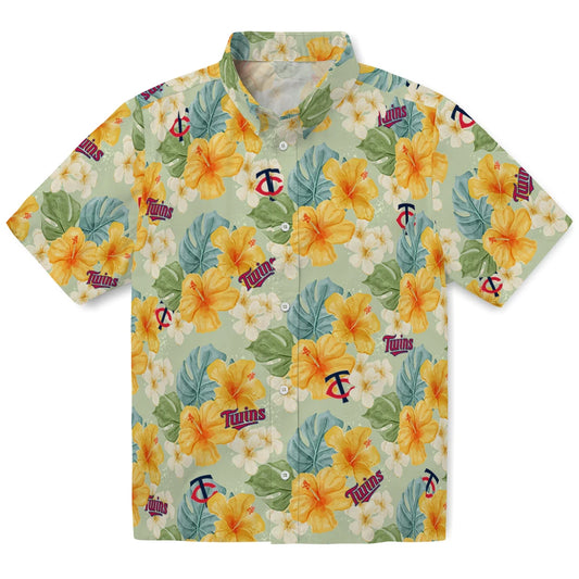 Minnesota Twins Hawaiian Shirt - Hibiscus Mood | Moonbestprint