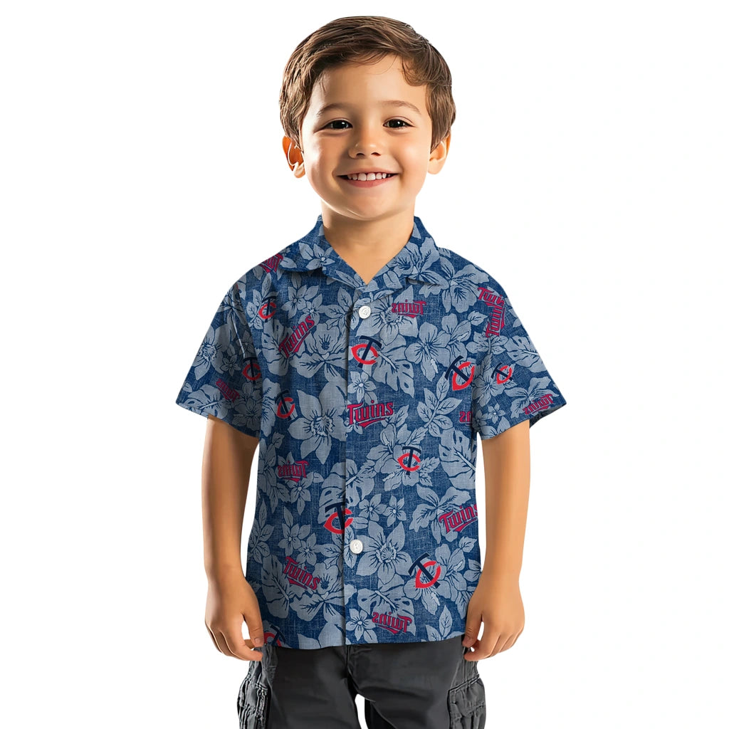 Minnesota Twins Hawaiian Shirt - Hibiscus Oasis | Moonbestprint