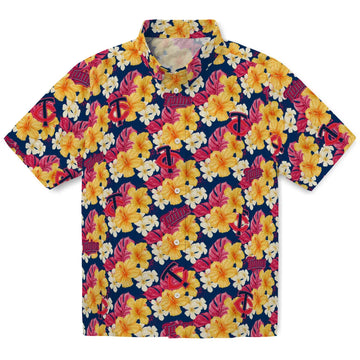 Minnesota Twins Hawaiian Shirt - Hibiscus Tropics | Moonbestprint