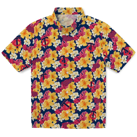 Minnesota Twins Hawaiian Shirt - Hibiscus Tropics | Moonbestprint