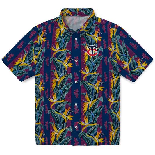 Minnesota Twins Hawaiian Shirt - Paradise Vines | Moonbestprint