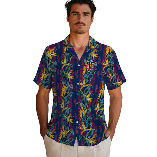 Minnesota Twins Hawaiian Shirt - Paradise Vines | Moonbestprint