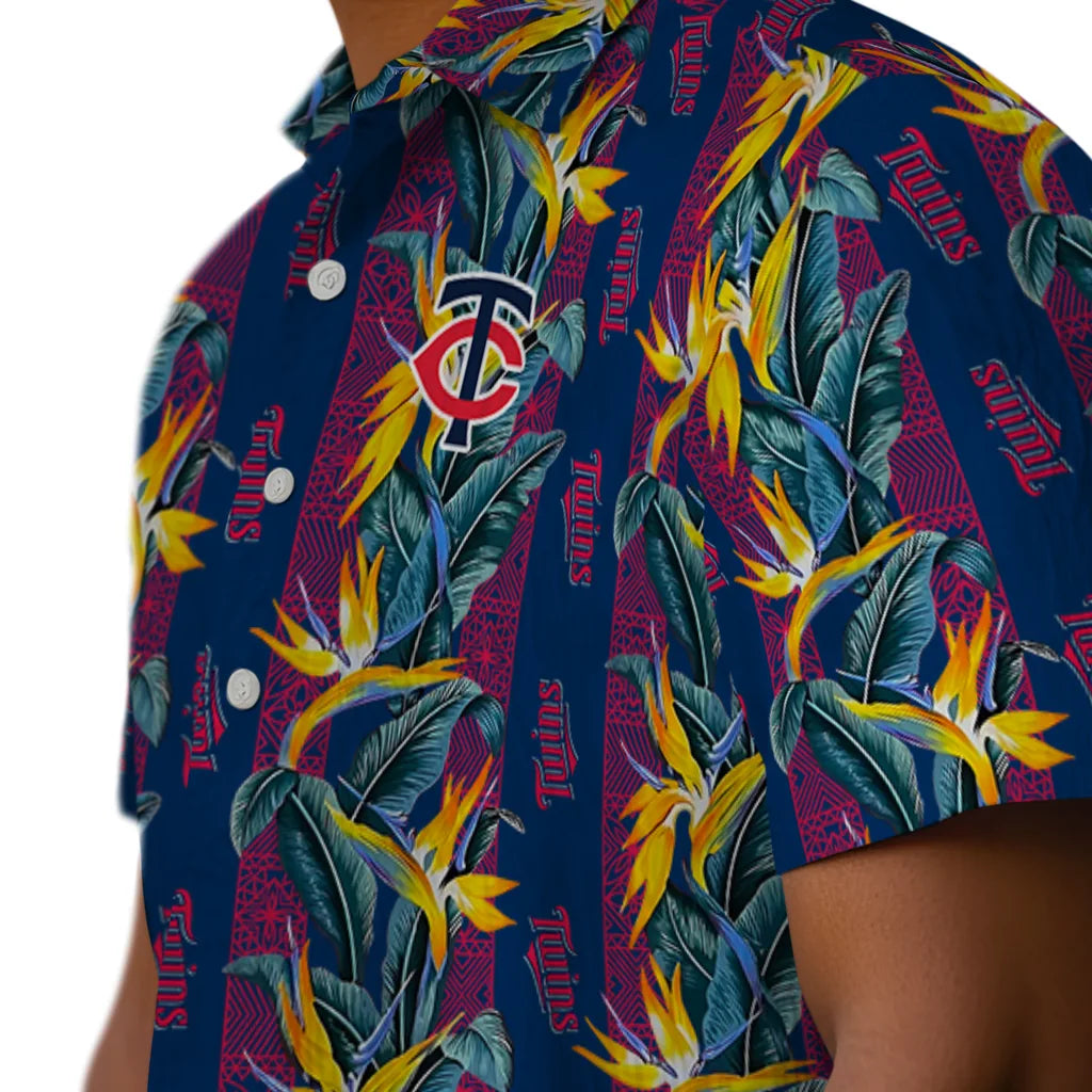 Minnesota Twins Hawaiian Shirt - Paradise Vines | Moonbestprint