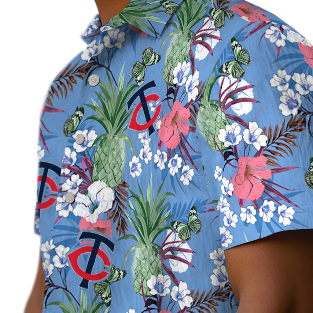 Minnesota Twins Hawaiian Shirt - Pineapple Bouquet | Moonbestprint