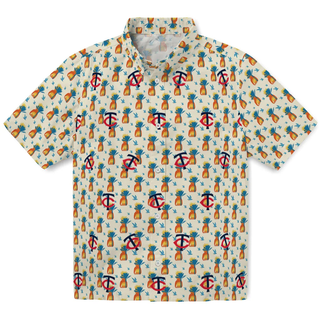 Minnesota Twins Hawaiian Shirt - Pineapple Delight | Moonbestprint