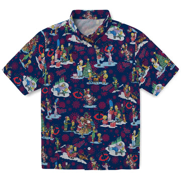 Minnesota Twins Hawaiian Shirt - Simpsons Christmas | Moonbestprint