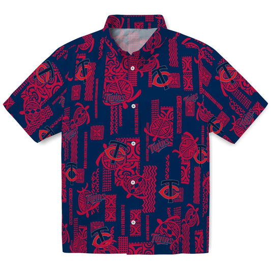 Minnesota Twins Hawaiian Shirt - Turtle Lines | Moonbestprint