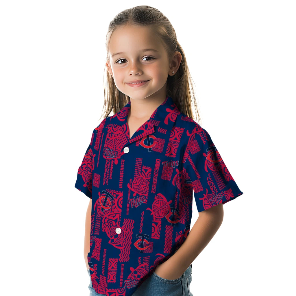 Minnesota Twins Hawaiian Shirt - Turtle Lines | Moonbestprint