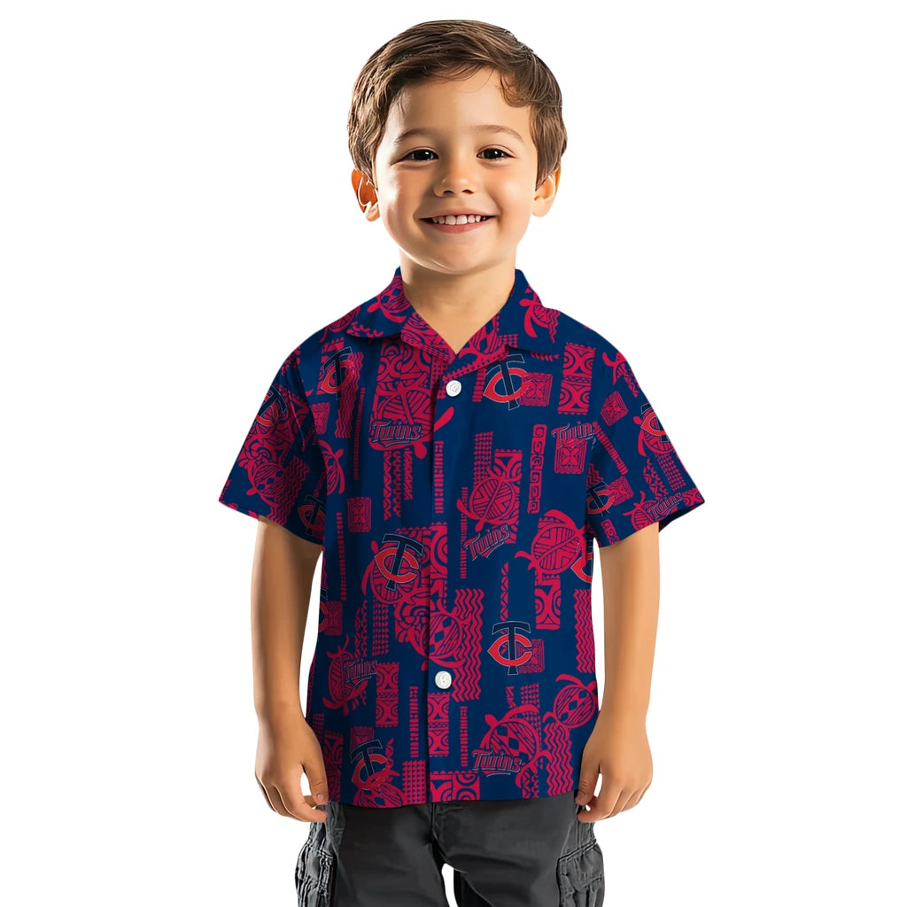 Minnesota Twins Hawaiian Shirt - Turtle Lines | Moonbestprint