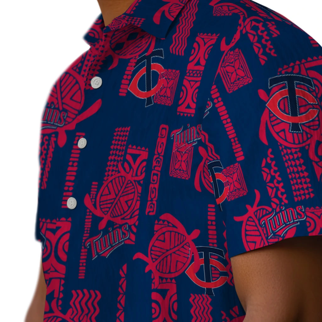Minnesota Twins Hawaiian Shirt - Turtle Lines | Moonbestprint