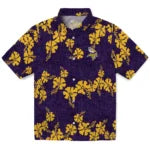 Minnesota Vikings Hawaiian Shirt - 50th State Flower | Moonbestprint