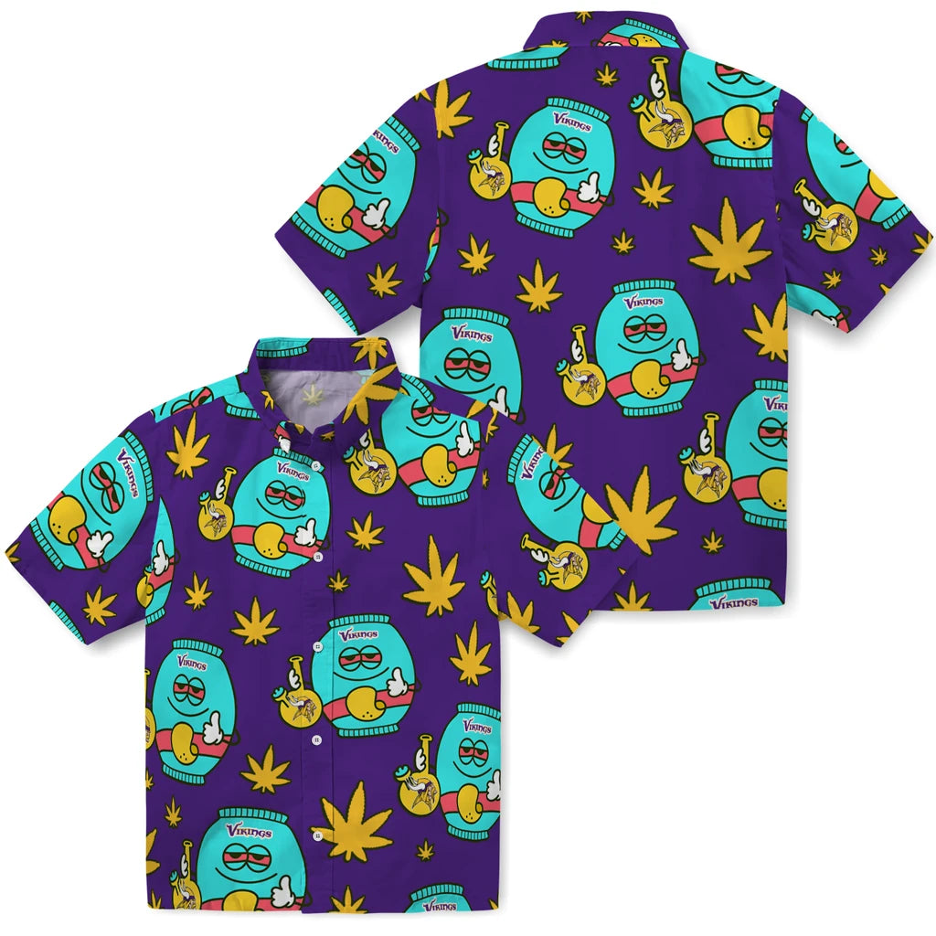 Minnesota Vikings Hawaiian Shirt - Chill Vibe | Moonbestprint