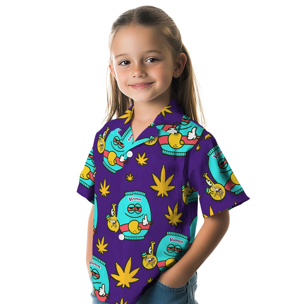 Minnesota Vikings Hawaiian Shirt - Chill Vibe | Moonbestprint