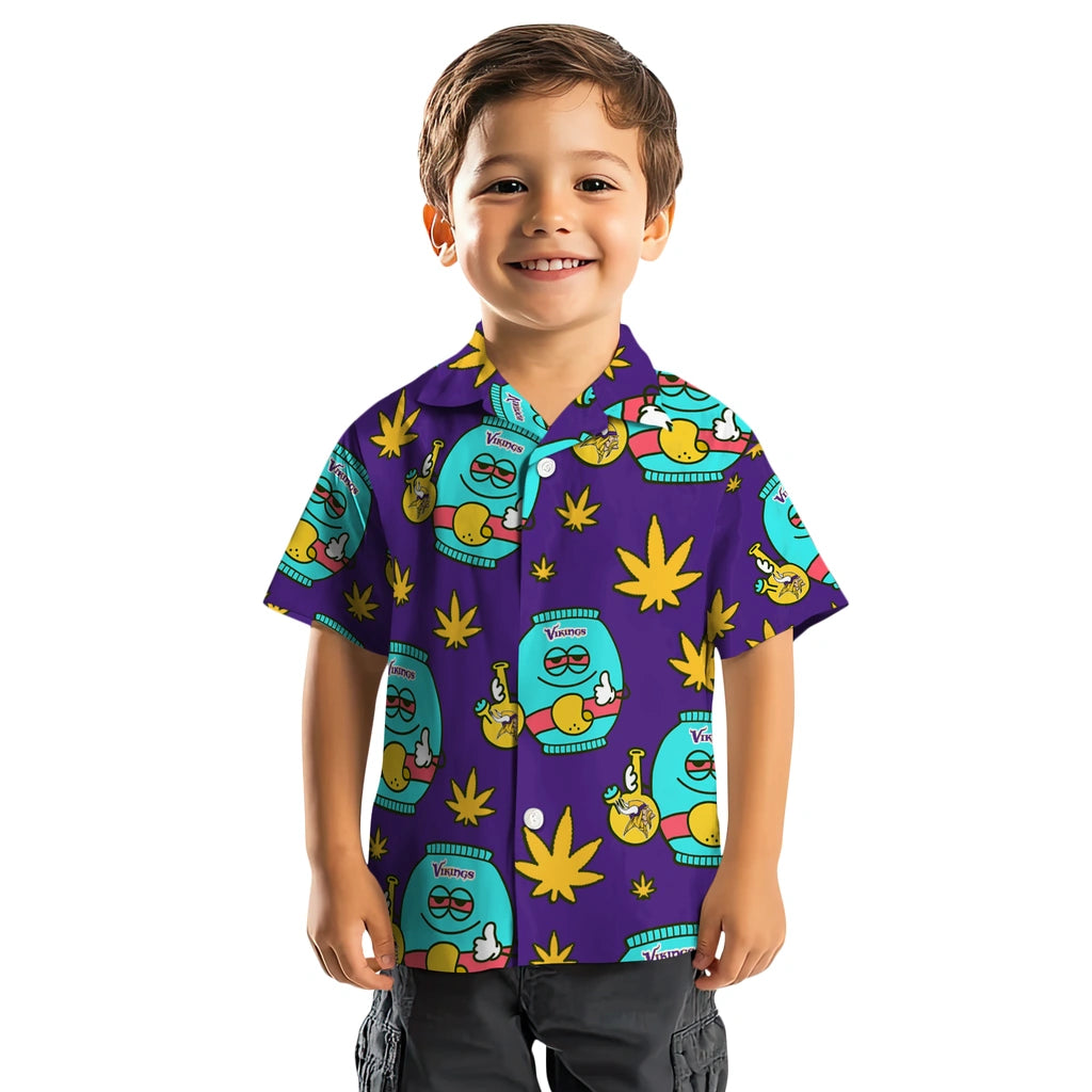 Minnesota Vikings Hawaiian Shirt - Chill Vibe | Moonbestprint