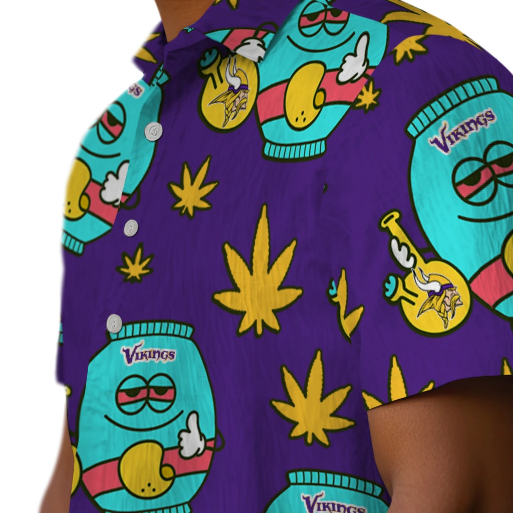Minnesota Vikings Hawaiian Shirt - Chill Vibe | Moonbestprint