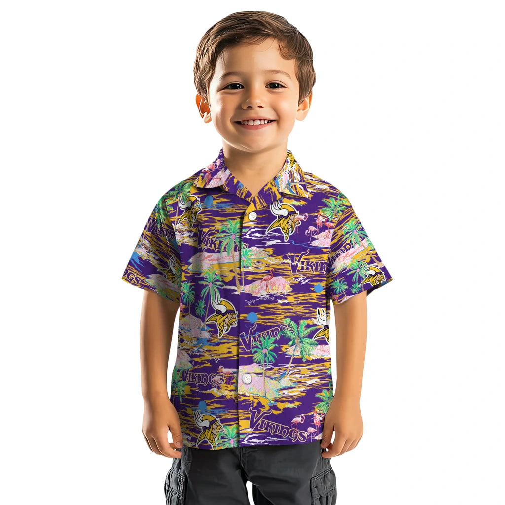 Minnesota Vikings Flamingo Retreat 2026 Hawaiian Shirt – Moonbestprint