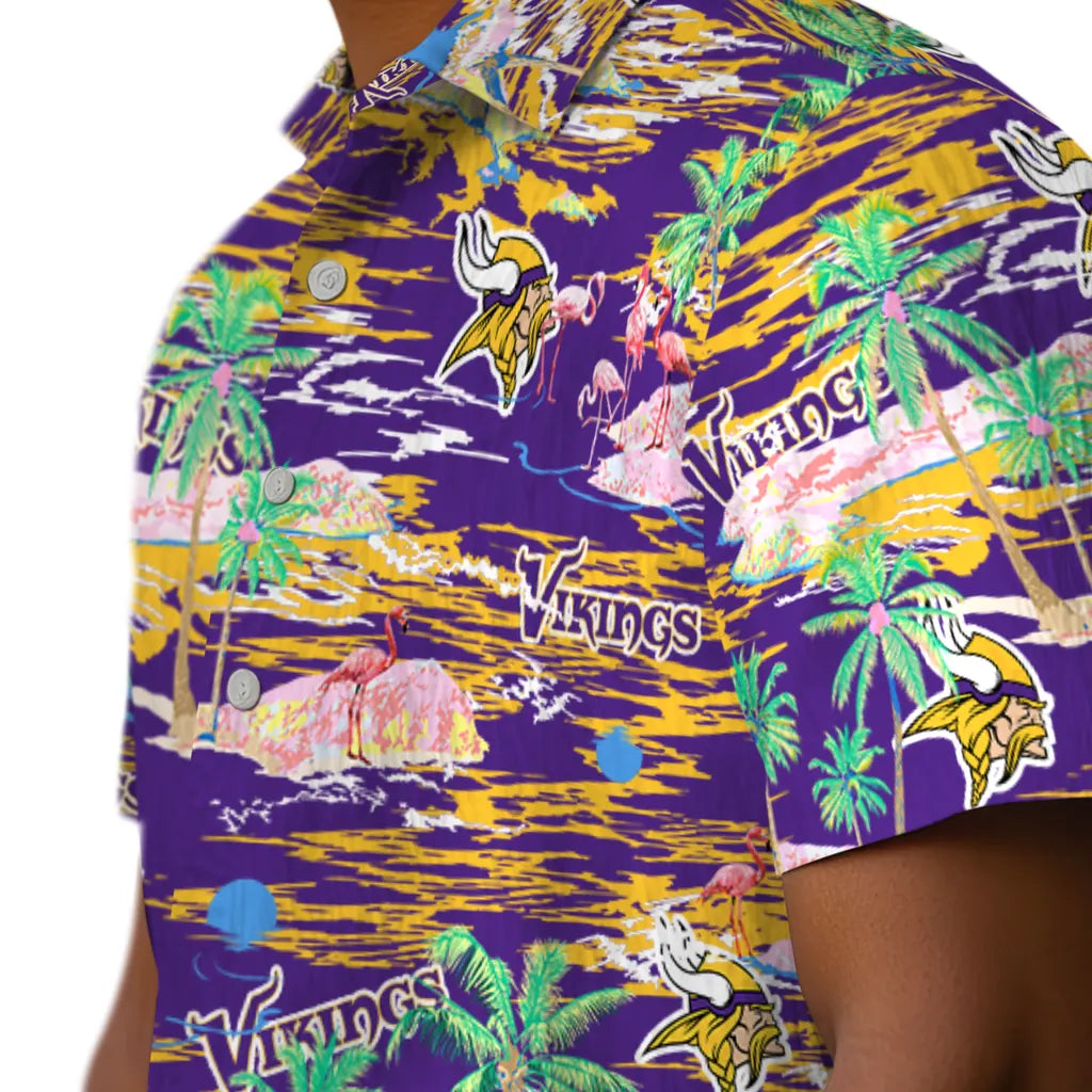 Minnesota Vikings Hawaiian Shirt - Hawaii Island | Moonbestprint