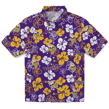 Minnesota Vikings Hibiscus Bloom Hawaiian Shirt – Moonbestprint