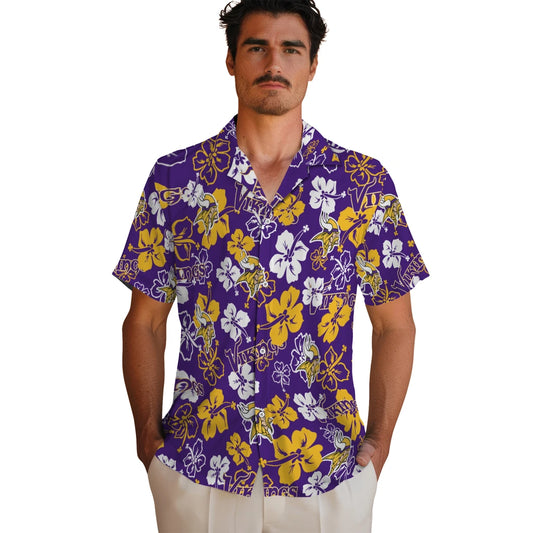Minnesota Vikings Hibiscus Bloom Hawaiian Shirt – Moonbestprint