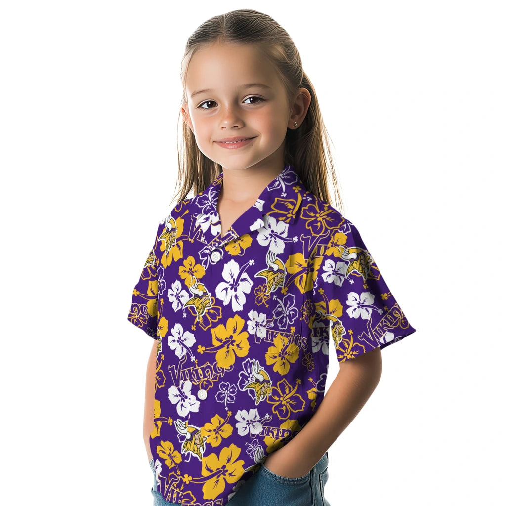 Minnesota Vikings Hibiscus Bloom Hawaiian Shirt – Moonbestprint