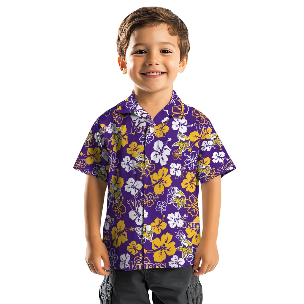 Minnesota Vikings Hibiscus Bloom Hawaiian Shirt – Moonbestprint