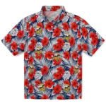 Minnesota Vikings Hawaiian Shirt - Hibiscus Fiesta | Moonbestprint