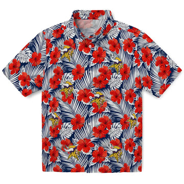 Minnesota Vikings Hawaiian Shirt - Hibiscus Fiesta | Moonbestprint