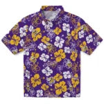 Minnesota Vikings Hawaiian Shirt - Hibiscus Flower Design | Moonbestprint